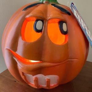 Vintage M&M Light-Up Pumpkin